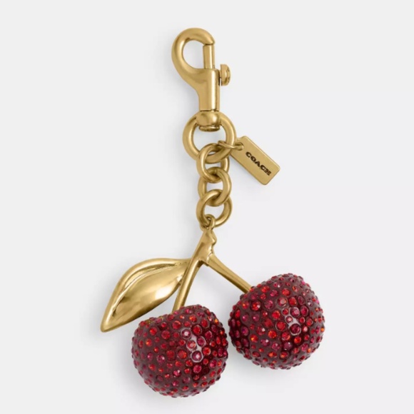 Coach Crystal Cherry 🍒 Charm - Picture 1 of 2